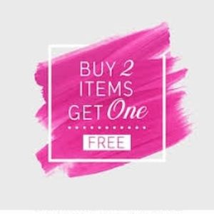 Buy 2 items, get one free!